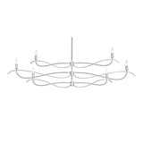 Willow 6-Light Chandelier Large in Sterling by Hubbardton Forge