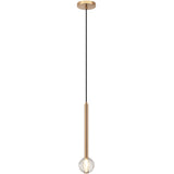 Windchimer Pendant Light Aged Gold Brass By Matteo - Front View