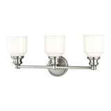 Windham Bath and Vanity Light - 3-Light - Polished Nickel by Hudson Valley