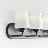Windom Wall Bath Sconce Midnight Black By Generation Lighitng Detailed View
