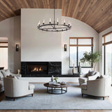 Windsor Chandelier lifestyle view by Hubbardton Forge