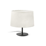 Windsor Table Lamp Black and Linen by Faro Barcelona