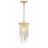 Winfield Crystal Chandelier 7'' Antique Gold