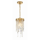Winfield Crystal Chandelier 7'' Antique Gold