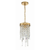 Winfield Crystal Chandelier 7'' Antique Gold