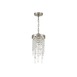 Winfield Crystal Chandelier 7'' Antique Silver