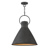 Winnie Large Pendant - Aged Zinc - by Hinkley