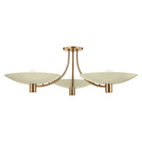 Wolfe Semi Flush - 40.5 Inch - Patina Brass with Soft Sand by Troy Lighting