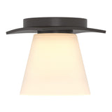 Wren Flush Mount in Oil Rubbed Bronze, Opal Glass by Hubbardton Forge
