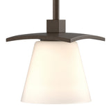 Wren Mini Pendant in Bronze, Opal Glass by Hubbardton Forge