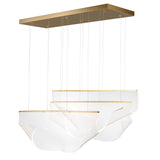 Wrinkle Multi Light Pendant By ET2 Gold