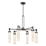 Wynwood Chandelier Urban Bronze Glossy Opal By Alora
