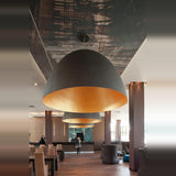 XXL Dome Pendant Gold and Anthracite by Ingo Maurer - Lifestyle View 1