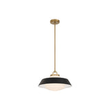 Xander Pendant 16" Vibrant Gold Black & White