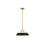 Xander Pendant 16" Vibrant Gold Black & White