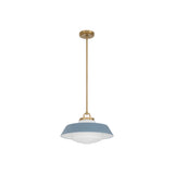 Xander Pendant 16" Vibrant Gold Blue & White