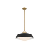 Xander Pendant 20" Vibrant Gold Black & White