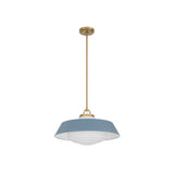 Xander Pendant 20" Vibrant Gold Blue & White