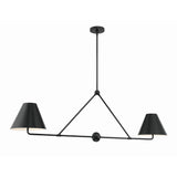 Xavier 54" Linear Chandelier 54'' Matte Black