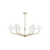 Xavier Chandelier 48" Vibrant Gold White