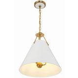 Xavier Pendant Medium Vibrant Gold By Crystorama With Light4