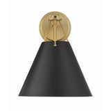 Xavier Sconce 10'' Vibrant Gold Black & White