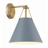 Xavier Sconce 10'' Vibrant Gold Blue & White