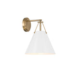 Xavier Sconce 10'' Vibrant Gold White