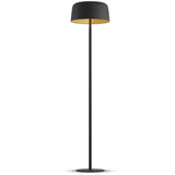 Yurei Floor Lamp with Metal Shade By Koncept, Finish: Matte Black