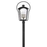 Yale Large Post Mount Lantern - Black - by Hinkley