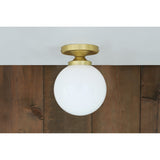 Yaounde Flush Globe Ceiling Light