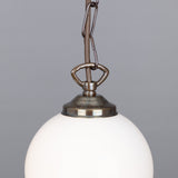 Yaounde Globe Pendant - Antique Brass