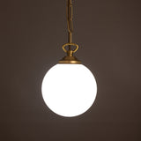 Yaounde Globe Pendant - Satin Brass