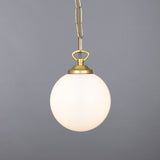 Yaounde Globe Pendant - Satin Brass