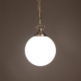 Yaounde Globe Pendant - Satin Chrome