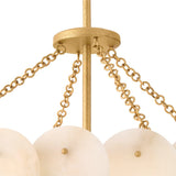 Yara Eight Light Chandelier - Piastra Gold
