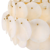 Yara Six Light Chandelier - Piastra Gold
