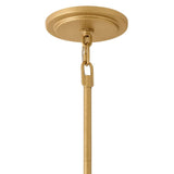 Yara Six Light Chandelier - Piastra Gold