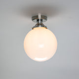Yerevan Globe Ceiling Light - Satin Chrome