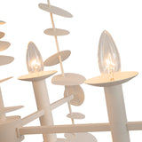 Yukari Chandelier Matte White By Alora Detailed View