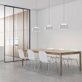 Yurei Pendant Light with Acrylic Shade By Koncept, Finish: Matte White, Color: Clear
