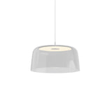Yurei Pendant Light with Acrylic Shade By Koncept, Finish: Matte White, Color: Clear