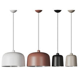 ZILE SUSPENSION BY LUCEPLAN, SIZE: SMALL AND MEDIUM; COLORS: MATT WHITE, MATT BLACK, MATT DOVE GRAY, MATT BRICK RED, , | CASA DI LUCE LIGHTING
