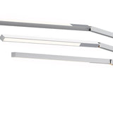 Z Bar Titan Floor Lamp Silver By Koncept - Lifestyle View4