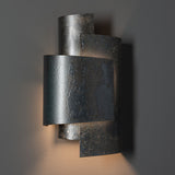 Zen Wall Sconce detail in Clear Steel, by Hubbardton Forge