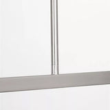 Zentro 4 Light Linear Chandelier Brushed Nickel By Generation Lighting Detailed View 2