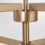 Zentro Eight Light Chandelier Satin Brass By Generation Lighting - Detailed View2