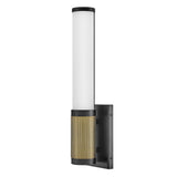 Zevi Medium LED Sconce - Black - by Hinkley
