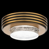 Zircle Flush Mount Aged Brass By Schonbek Beyond