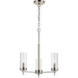 Zire Chandelier — 18", Brushed Nickel